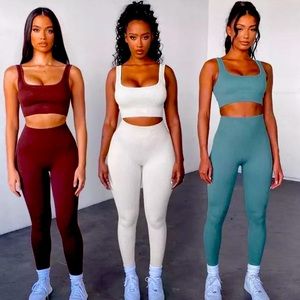 Sale off  white Natasha high waisted set